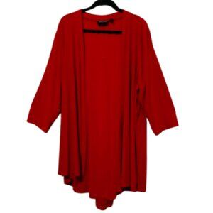 Womens Plus Size Red Dress Up Jacket by Nina Leonard